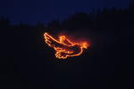 "Die Friedenstaube" - Bergfeuer in Schattwald 2009